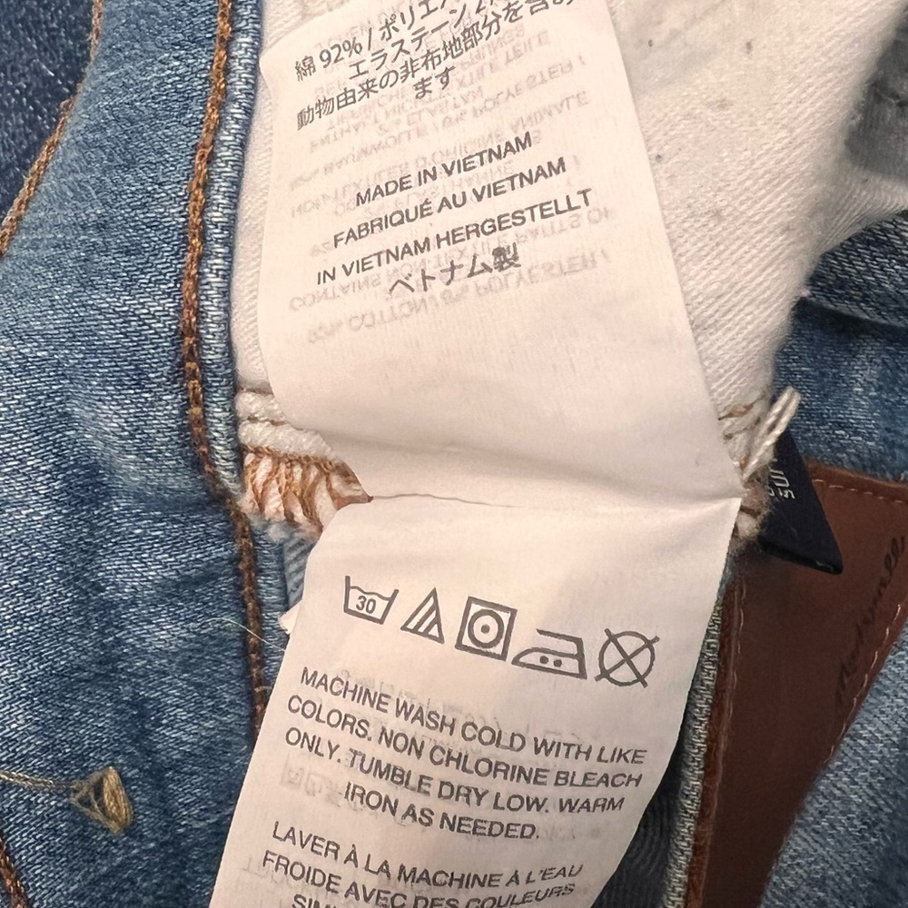 Madewell 9” inch High-Rise Skinny Jeans light medium wash 24 0 - Picture 6 of 13